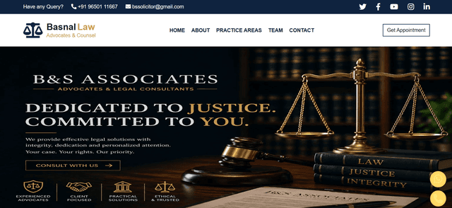 Basnal Law website